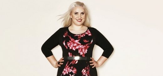 Claire Richards print illusion dress from Simply Be