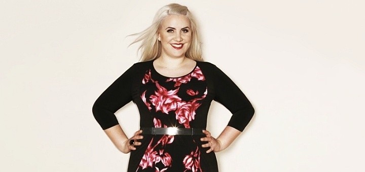 Claire Richards print illusion dress from Simply Be