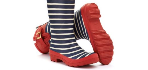 Stripy women's wellies from Joules