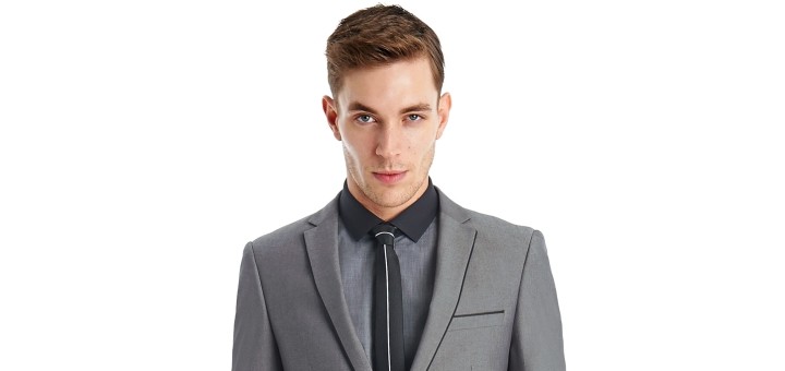 Ventuno 21 Slim Fit Light Grey Suit from Moss