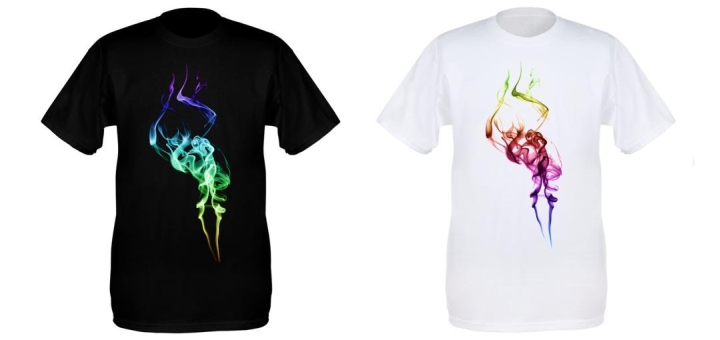 Smoke trail tees at Centrepiece Clothing