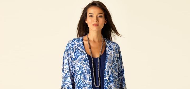 Embellished paisley print kimono - new at M&Co (£45)
