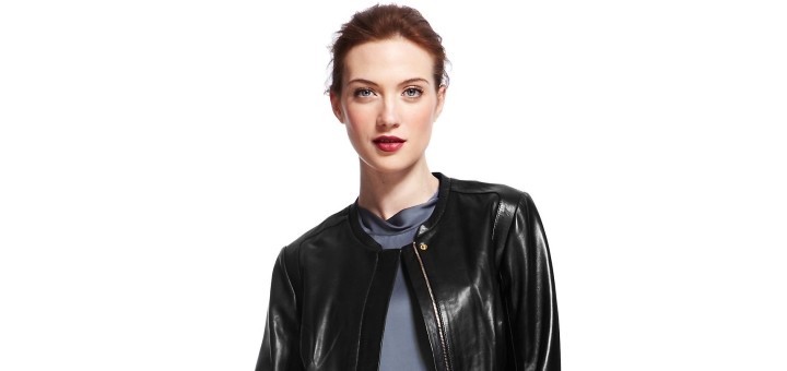 Autograph leather bomber jacket from Marks & Spencer