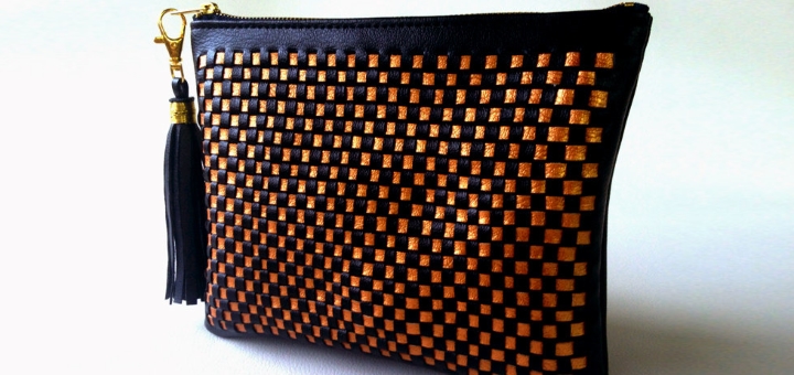 New woven clutch purse bag from Qmuro on Etsy