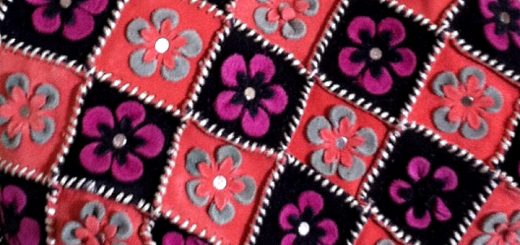 Handmade patchwork suede handbag at SaiGon With Love on Etsy