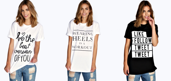 Some of the Style for Stroke slogan t-shirts from Boohoo.com