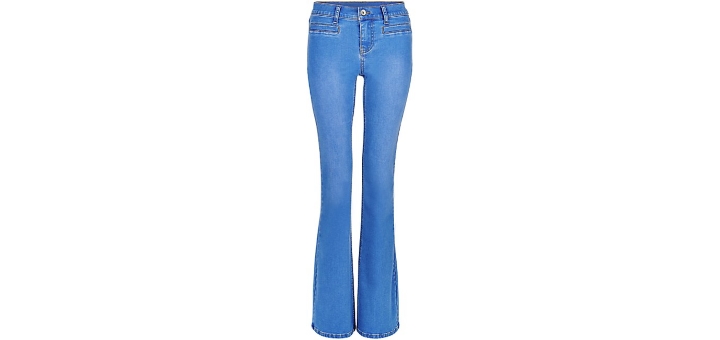 Blue flared jeans at New Look (£24.99)