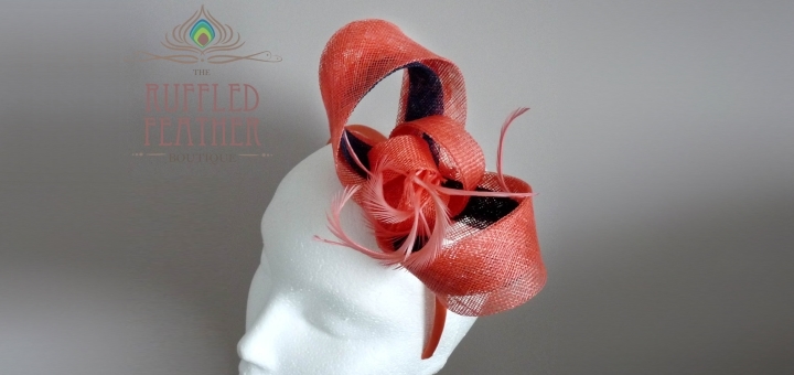 coral_peach_navy_sinamay_fascinator_ruffled_feather_boutique_720x340