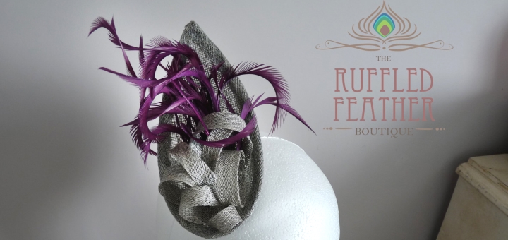 Sinamay Fascinator (Bliss) at The Ruffled Feather Boutique (£38.50)