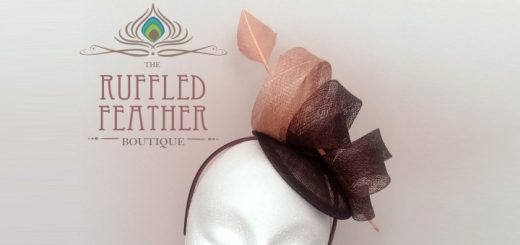 Sinamay fascinator from The Ruffled Feather Boutique