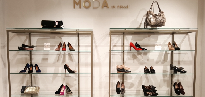 Moda in Pelle at Sandersons department store, Sheffield. Photograph by Graham Soult