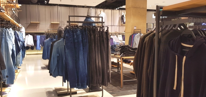 Menswear in Oxford Street's Reserved store. Photograph by Graham Soult