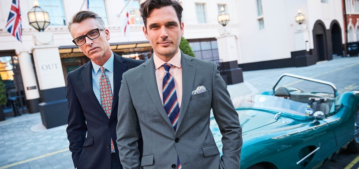 Suits - like these from Charles Tyrwhitt - still have a place in some work environments