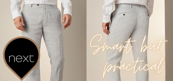Signature Linen Suit Trousers – Next